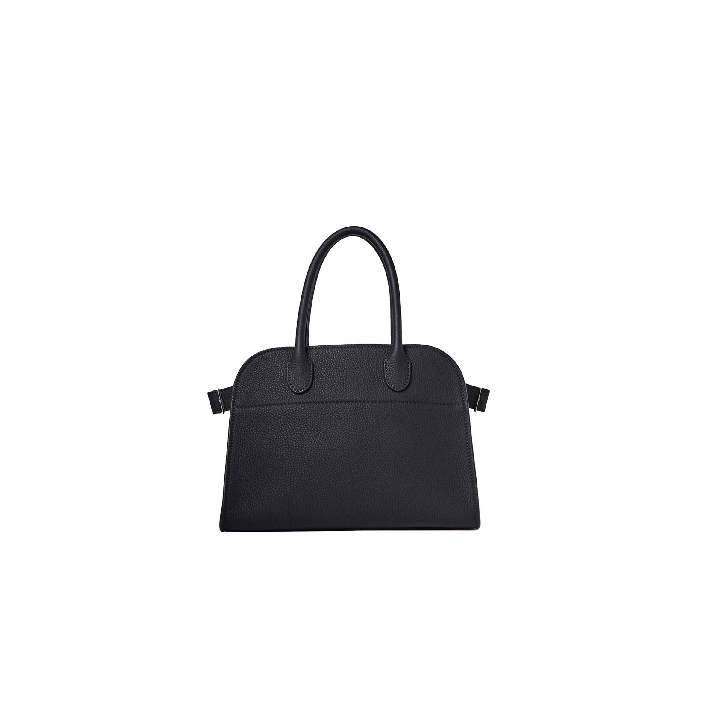 THE ROW SOFT MARGAUX 10 BAG IN LEATHER BLACK W1190L133BLPL (25*18*19cm)